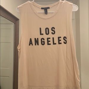 Sleeveless Los Angeles Forever 21 tank
